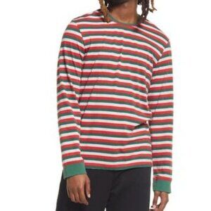 NEW Nordstrom BP Hang Out Cotton Blend‎ Pajama Shirt Striped Size M Pyjama Top